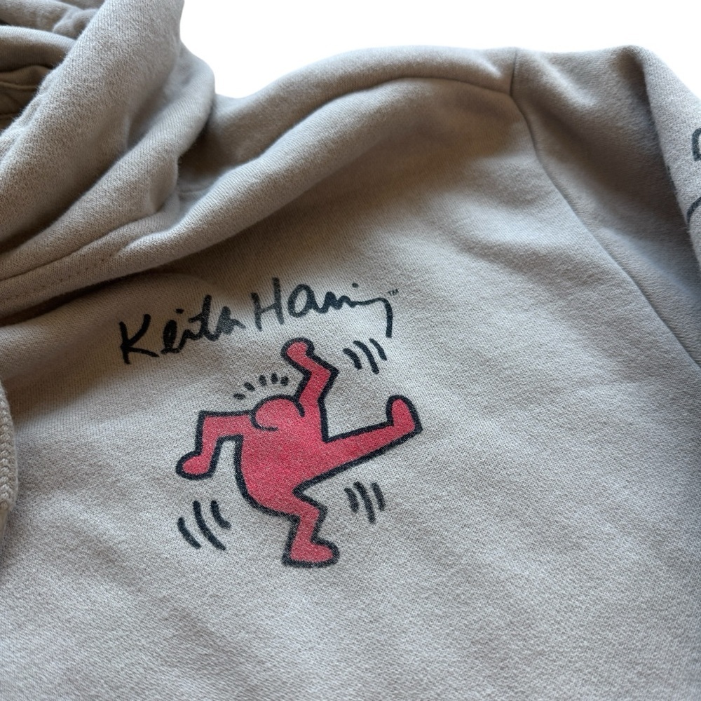 Hollister x Keith Haring New York Graphic Hoodie Street Art Pullover Size Small - Picture 4 of 9